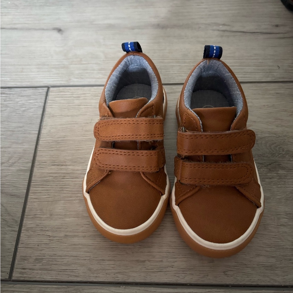 Cat & Jack Tan Kids Sneakers with Velcro